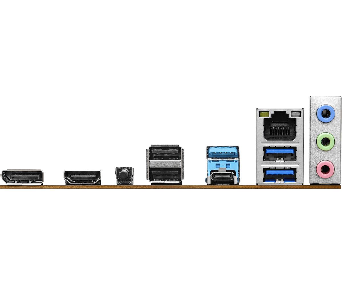 Mainboard ASROCK AMD B650 SAM5 Micro-ATX Memory DDR5 Memory slots 2 1xPCI-E 2xPCI-Express 4.0 1x 1xPCI-Express 4.0 16x 1xM.2 1xHDMI 1xDisplayPort 1xAudio-In 1xAudio-Out 1xMicrophone 2xUSB 2.0 3xUSB 3.2 1xUSB-C 1xRJ45 B650M-H/M.2+ - Image 5
