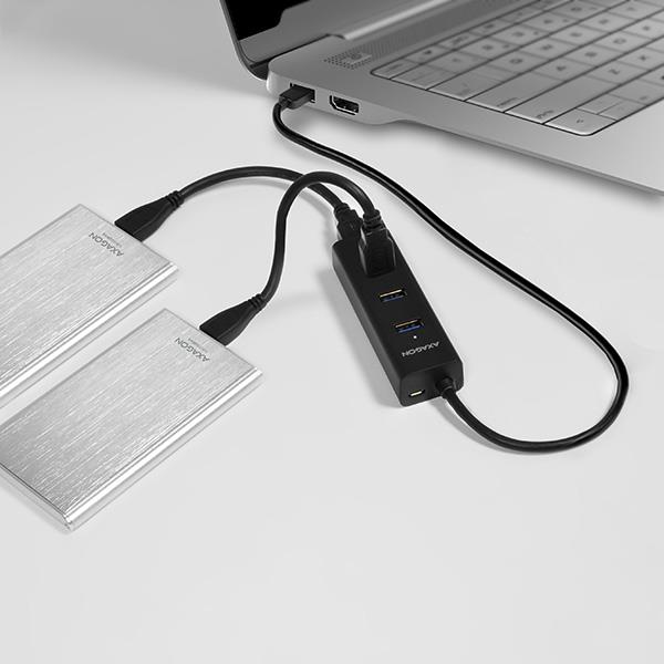 I/O HUB USB3.0 4PORT CHARGING/0.3M HUE-S2B AXAGON - Image 16