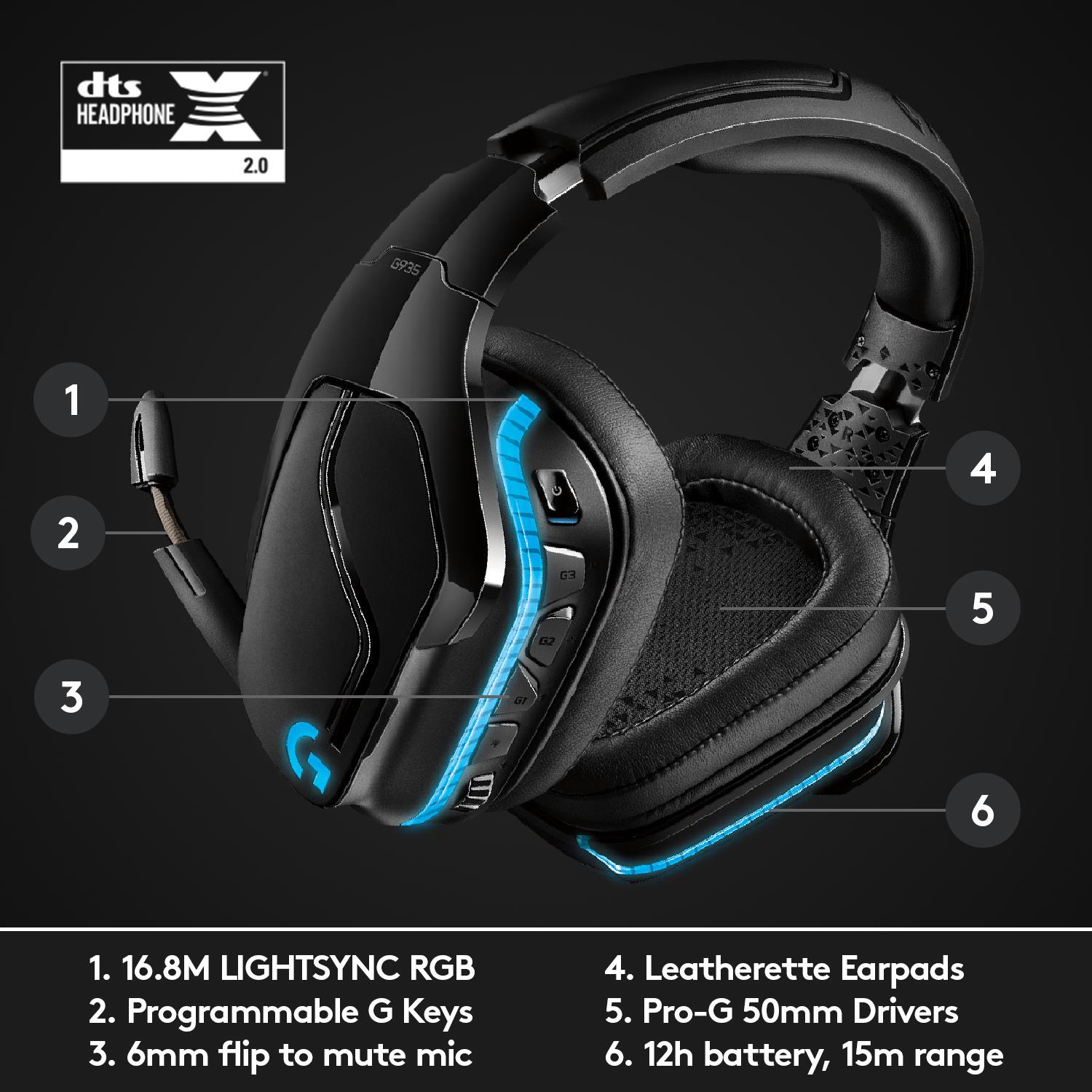 HEADSET GAMING G935/981-000744 LOGITECH - Image 14