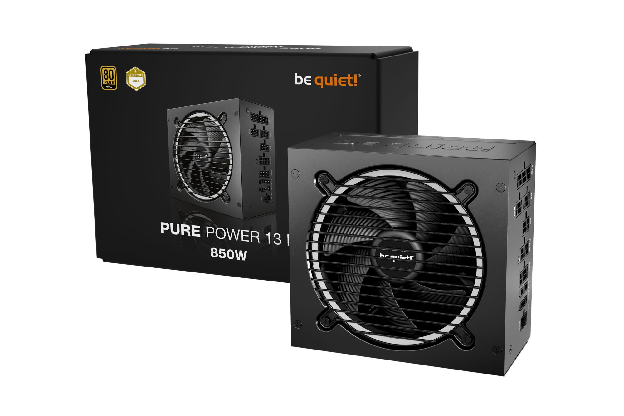 Power Supply BE QUIET Pure Power 13 850 Watts Peak Power 900 Watts Efficiency 80 PLUS GOLD PFC Active MTBF 100000 hours BP027EU - Image 2