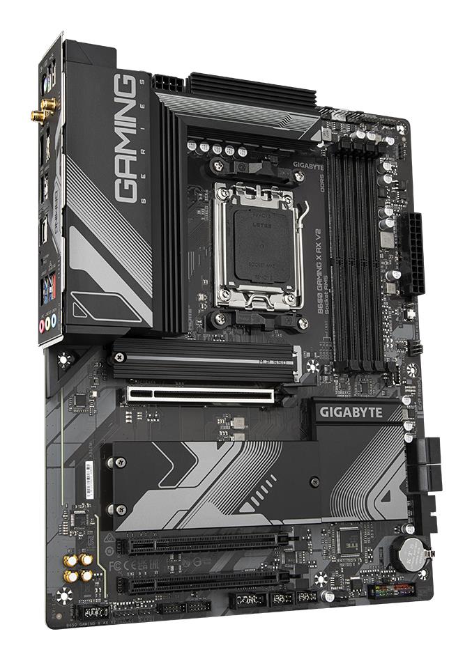 Mainboard GIGABYTE AMD B650 Socket AM5 ATX RAM DDR5-SDRAM 4xSlots Wi-Fi Yes Bluetooth Yes 3xNumber of M.2 (M) slots B650 GAMING X AX V2 1.2 B650GAMINGXAXV21.2 - Image 3