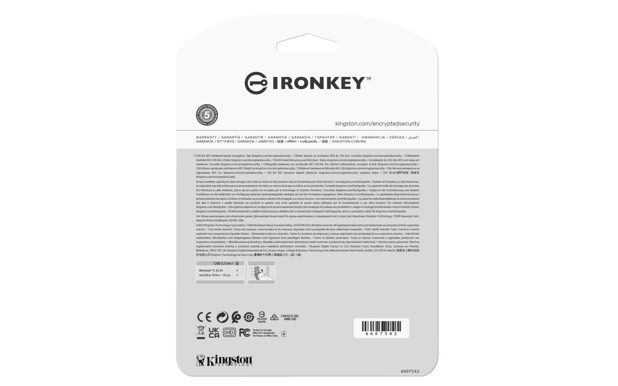 MEMORY DRIVE FLASH USB3.2/128GB IKVP50/128GB KINGSTON - Image 4