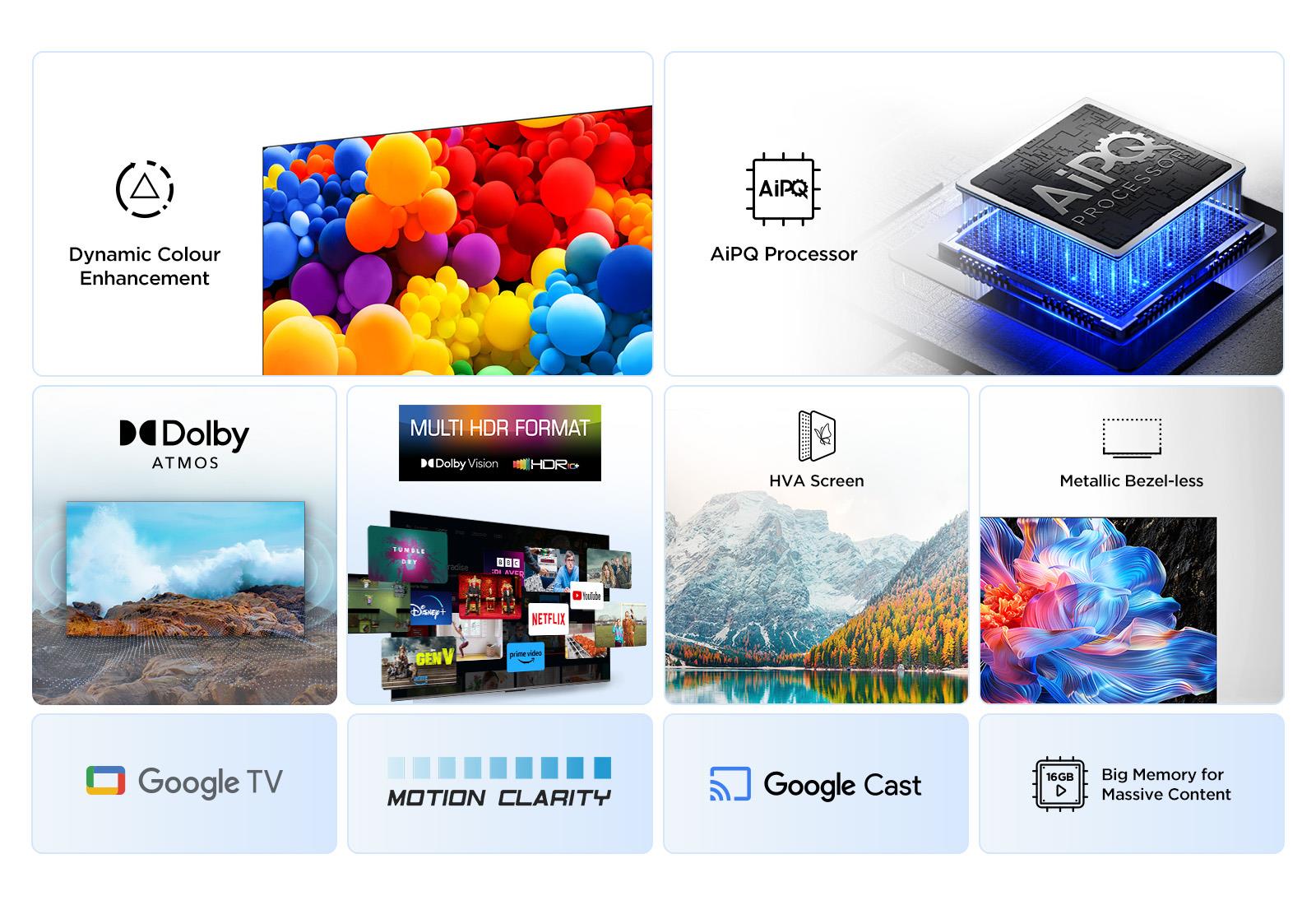 TV Set TCL 43 " 4K Ultra HD 3840 x 2160 pixels Flat 16:9 DLED 43V6C - Image 3