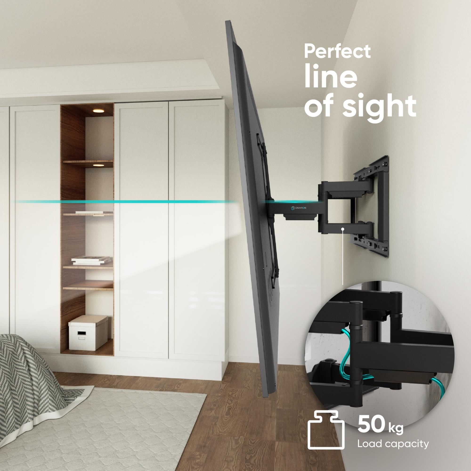 TV SET ACC WALL MOUNT /32-90"/BLACK SM6-B ONKRON - Image 7