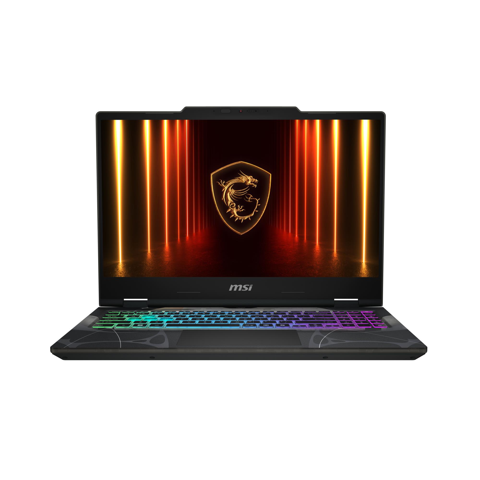 Notebook MSI Cyborg A15 AI B2HWFKG CPU AMD RyzenT 7 260 3.8 GHz 15.6 " 1920 x 1080 pixels RAM 16 GB DDR5-SDRAM SSD 512 GB Discrete graphics NVIDIA GeForce RTX 5060 8 GB On-board graphics Yes Numeric keypad Yes OS installed Windows 11 Home Colour Black Weight 2.1 kg 5600 MHz CYBORGA15AIB2HWFKG-215NL