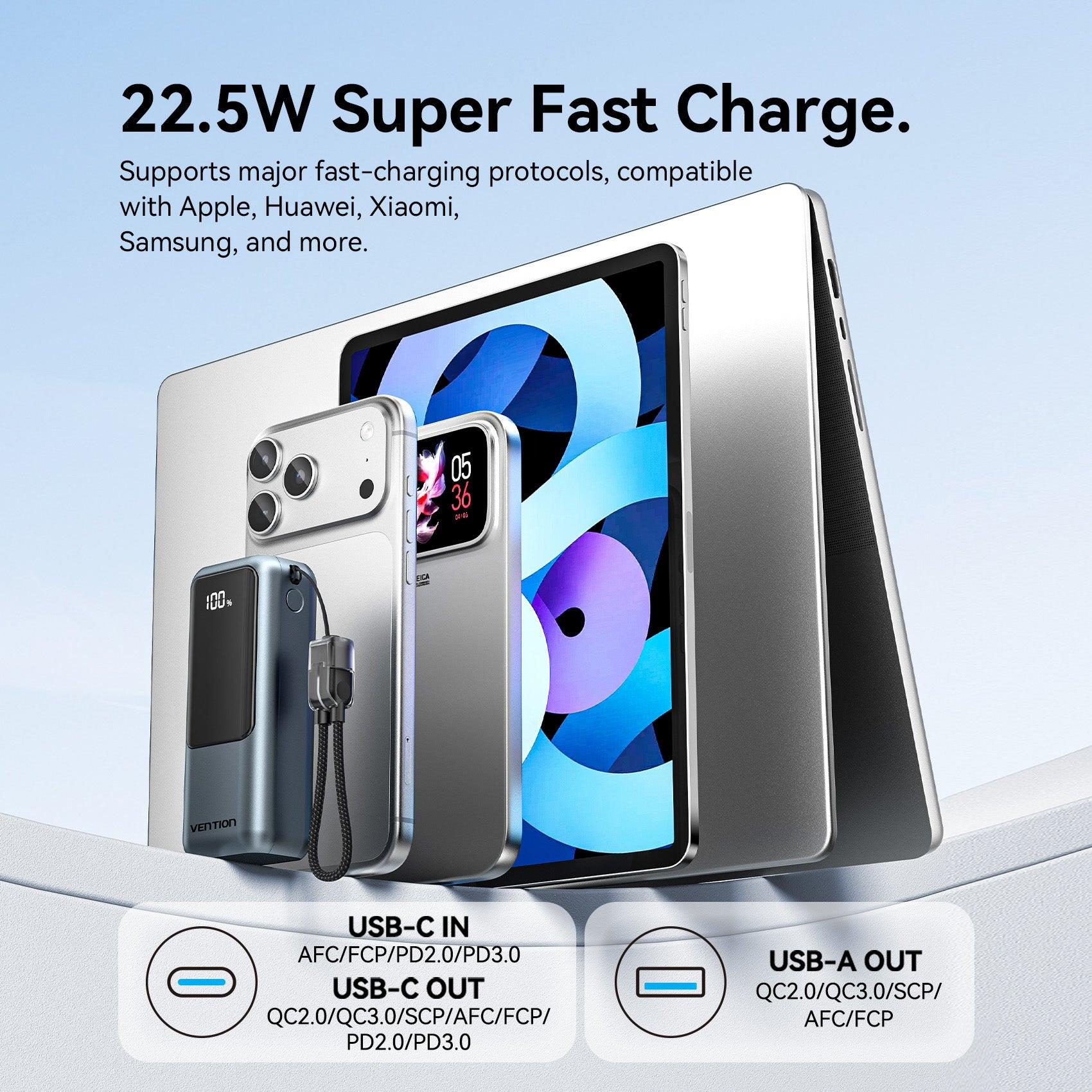 POWER BANK WRL 10000MAH 22.5W/FKOH0 VENTION - Image 6