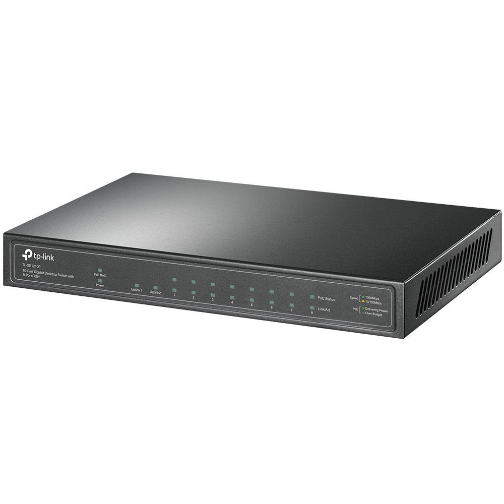 Switch TP-LINK TL-SG1210P Desktop/pedestal 9x10Base-T / 100Base-TX / 1000Base-T 1xSFP PoE+ ports 8 TL-SG1210P - Image 3