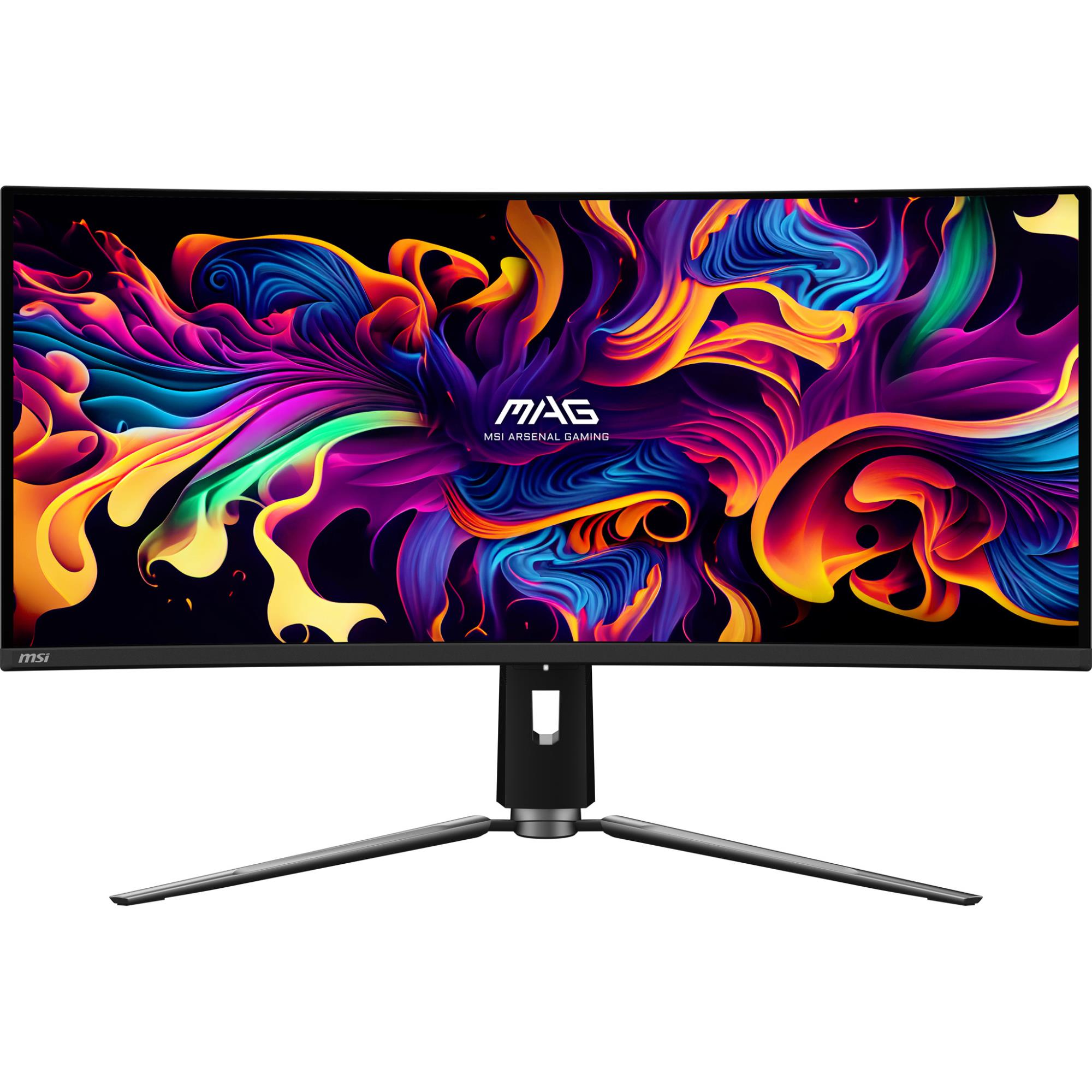 LCD Monitor MSI 34" Curved/21 : 9 Panel QD-OLED 3440x1440 21:9 175Hz Matte 0.03 ms Swivel Height adjustable Tilt Colour Black MAG341CQPQD-OLED - Image 4