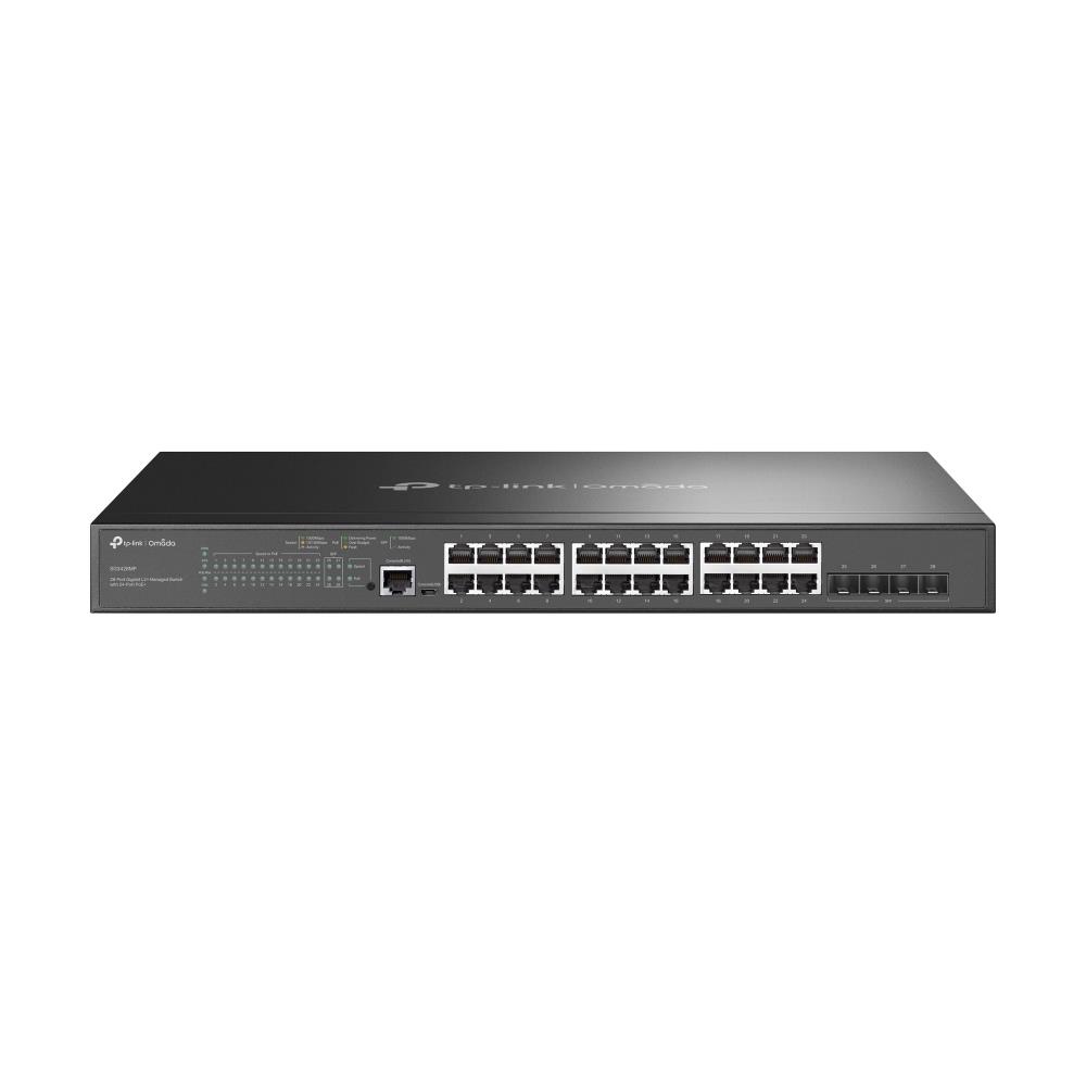 Switch TP-LINK Omada TL-SG3428MP Rack 4xSFP 1xConsole 1 384 Watts TL-SG3428MP