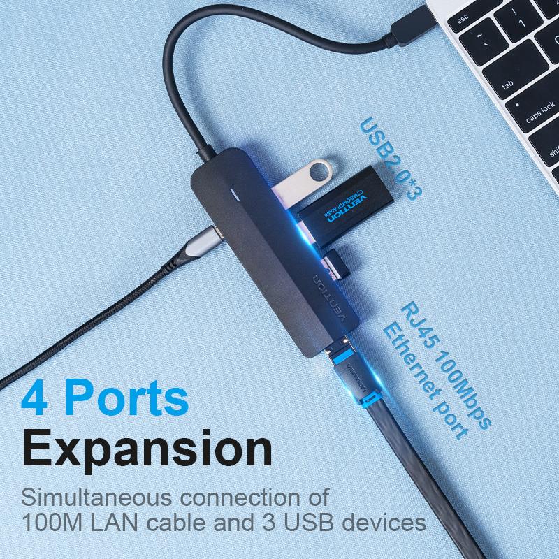 I/O HUB 5-IN-1 USB-C/0.15M TGOBB VENTION - Image 10