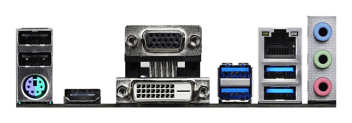 Mainboard ASROCK AMD B550 SAM4 MicroATX 1xPCI-Express 3.0 1x 1xM.2 1xPCI-Express 4.0 16x Memory DDR4 Memory slots 2 1x15pin D-sub 1xDVI 1xHDMI 2xUSB 2.0 4xUSB 3.2 1xPS/2 1xRJ45 3xAudio port B550M-HDV - Image 5