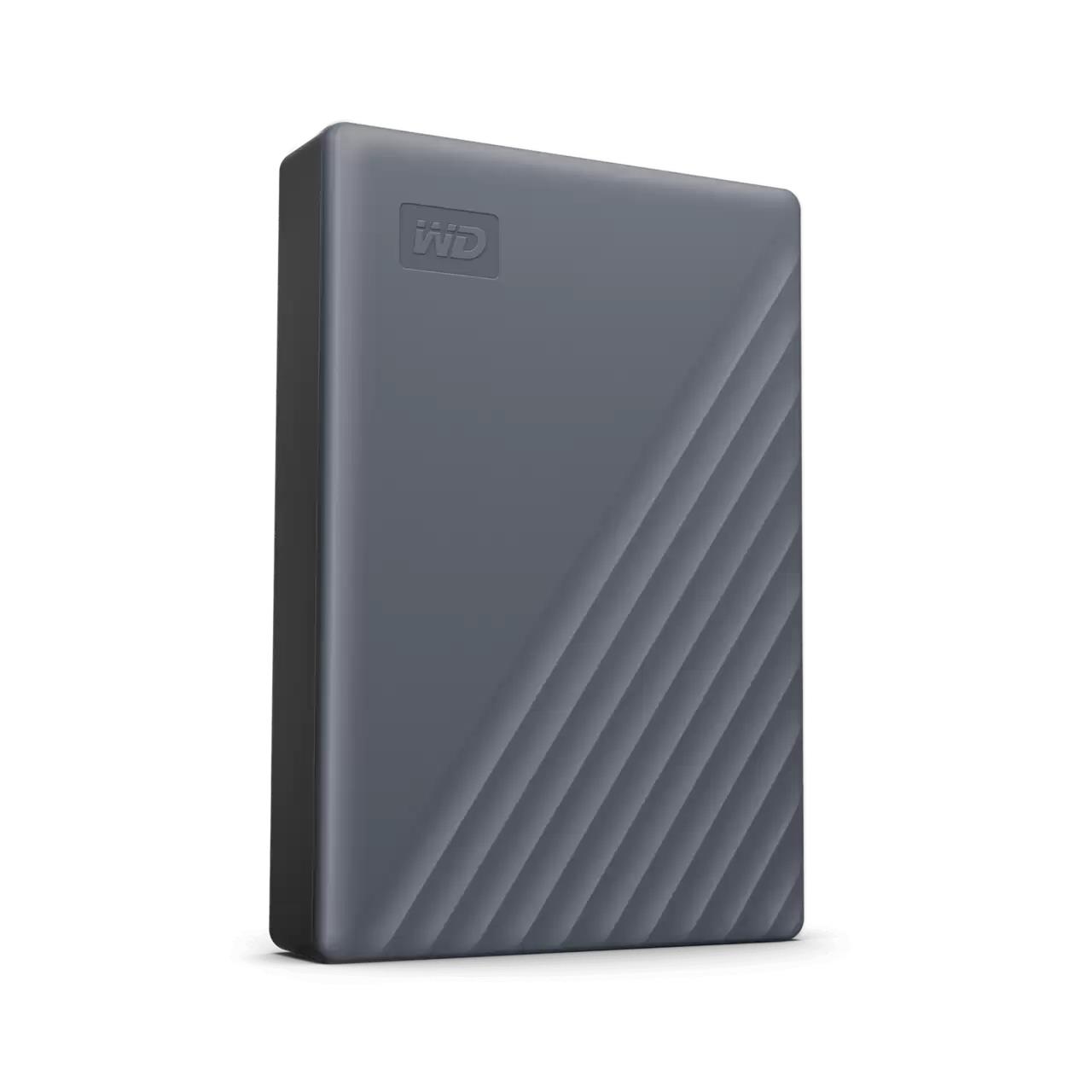 External HDD WESTERN DIGITAL My Passport WDBY3J0060BGY-WESN 6TB USB-C Colour Grey WDBY3J0060BGY-WESN - Image 2
