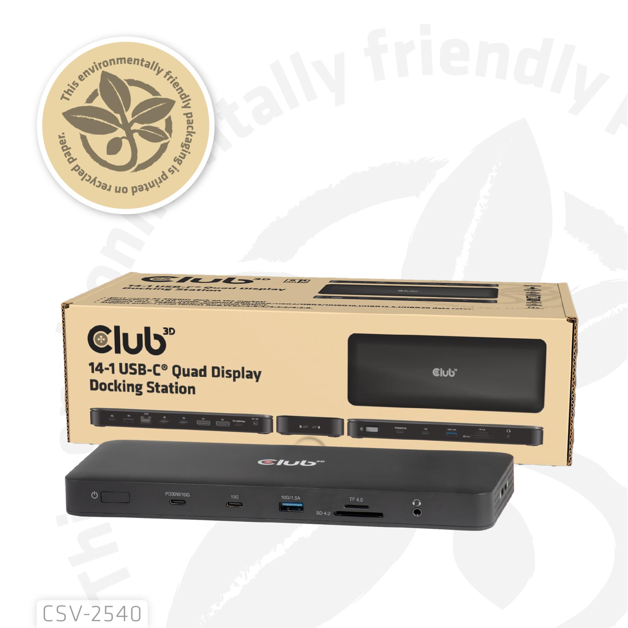 NB ACC DOCKING STATION 14IN1/USB-C 150W CSV-2540 CLUB3D - Image 15