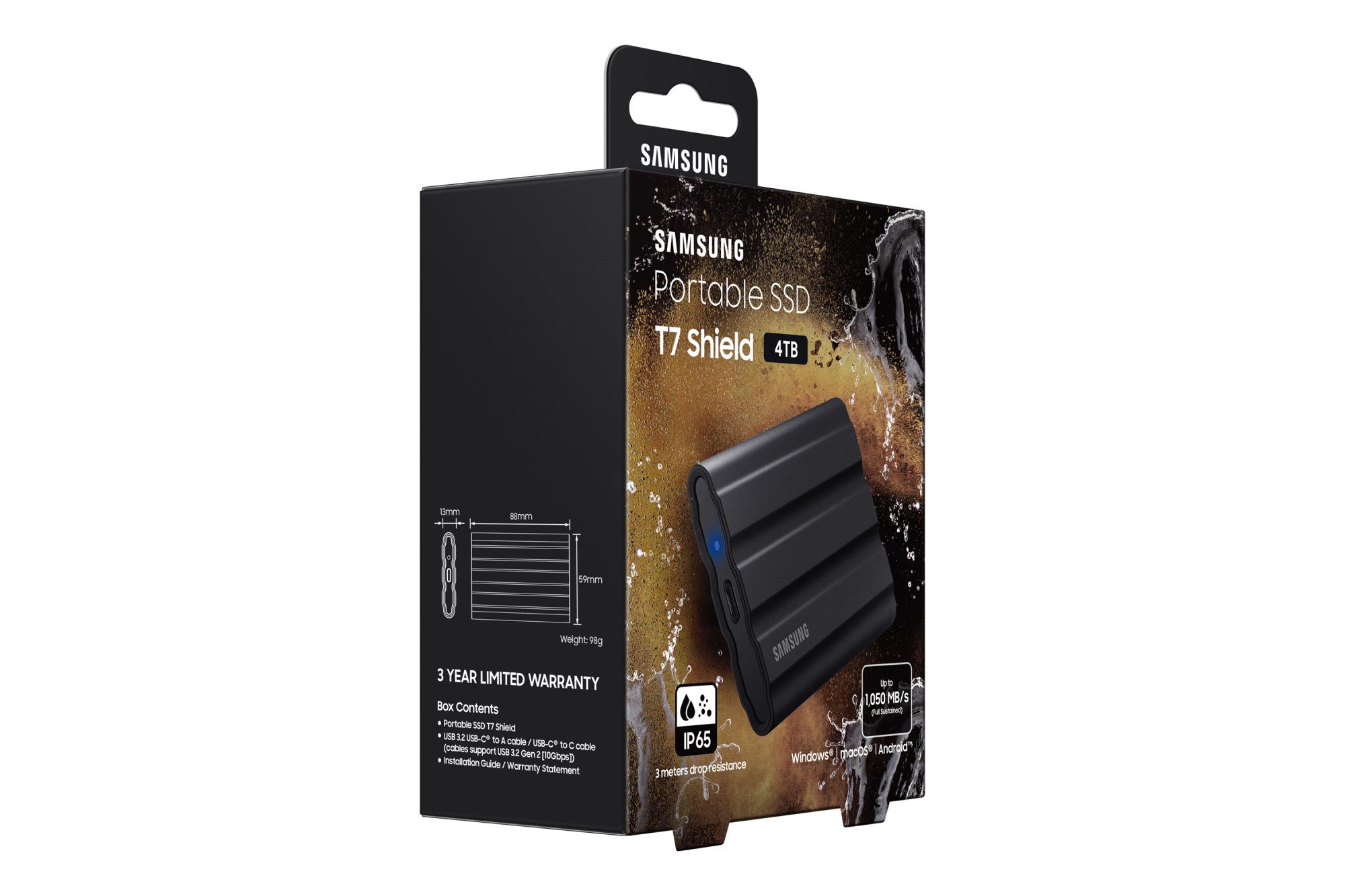 External SSD SAMSUNG T7 4TB USB 3.2 Write speed 1000 MBytes/sec Read speed 1050 MBytes/sec MU-PE4T0S/EU - Image 10