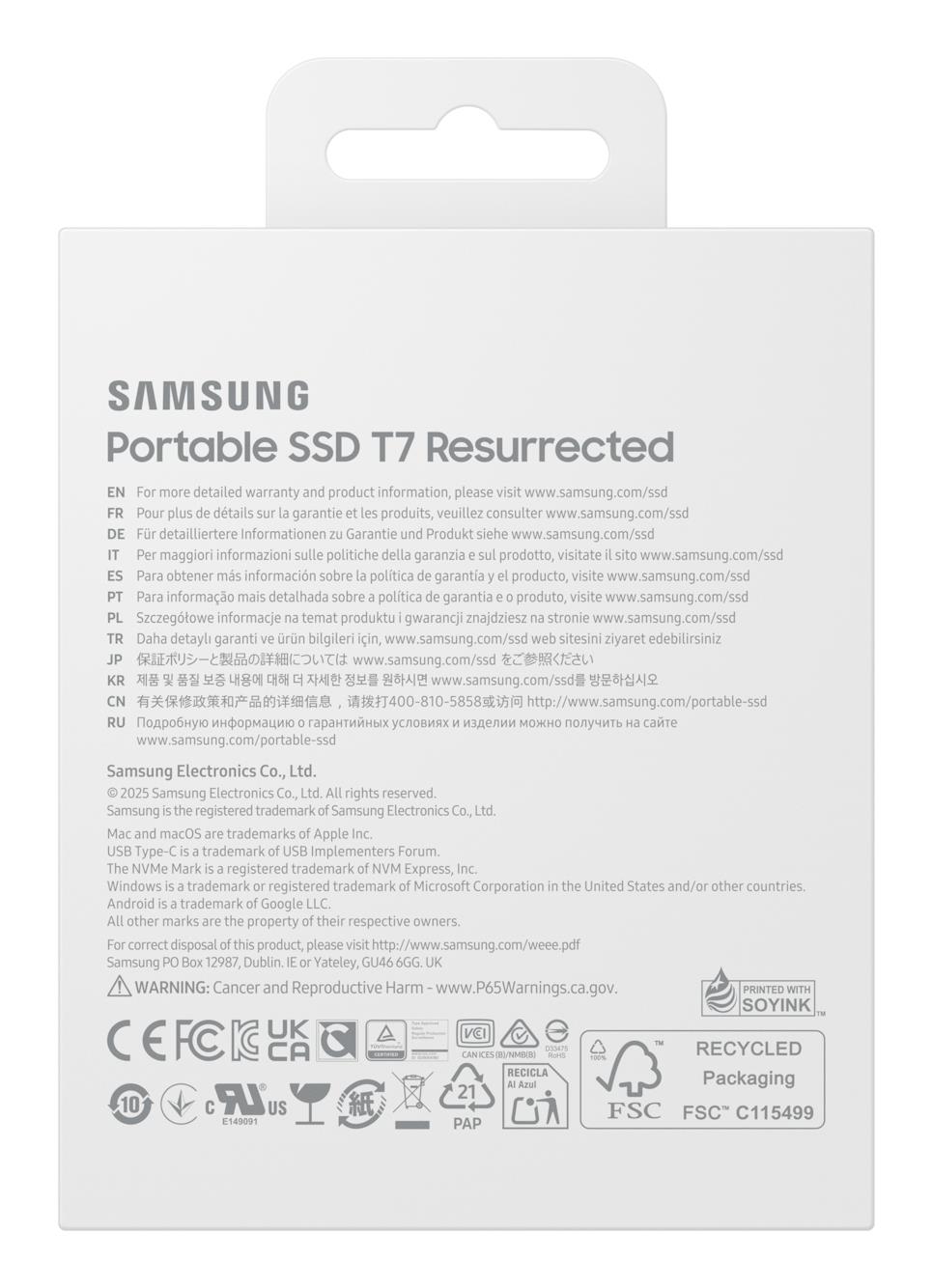 External SSD SAMSUNG Read speed 1050 MB/s Write speed 1000 MB/s 2000 GB MU-PD2T0G/WW - Image 9