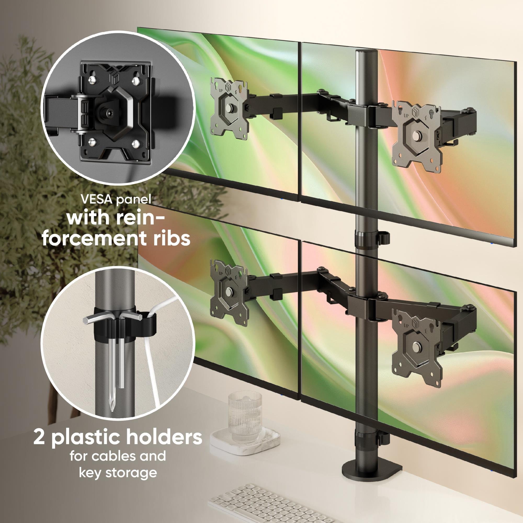 MONITOR ACC DESK MOUNT/13-32" BLACK D421E-B ONKRON - Image 4