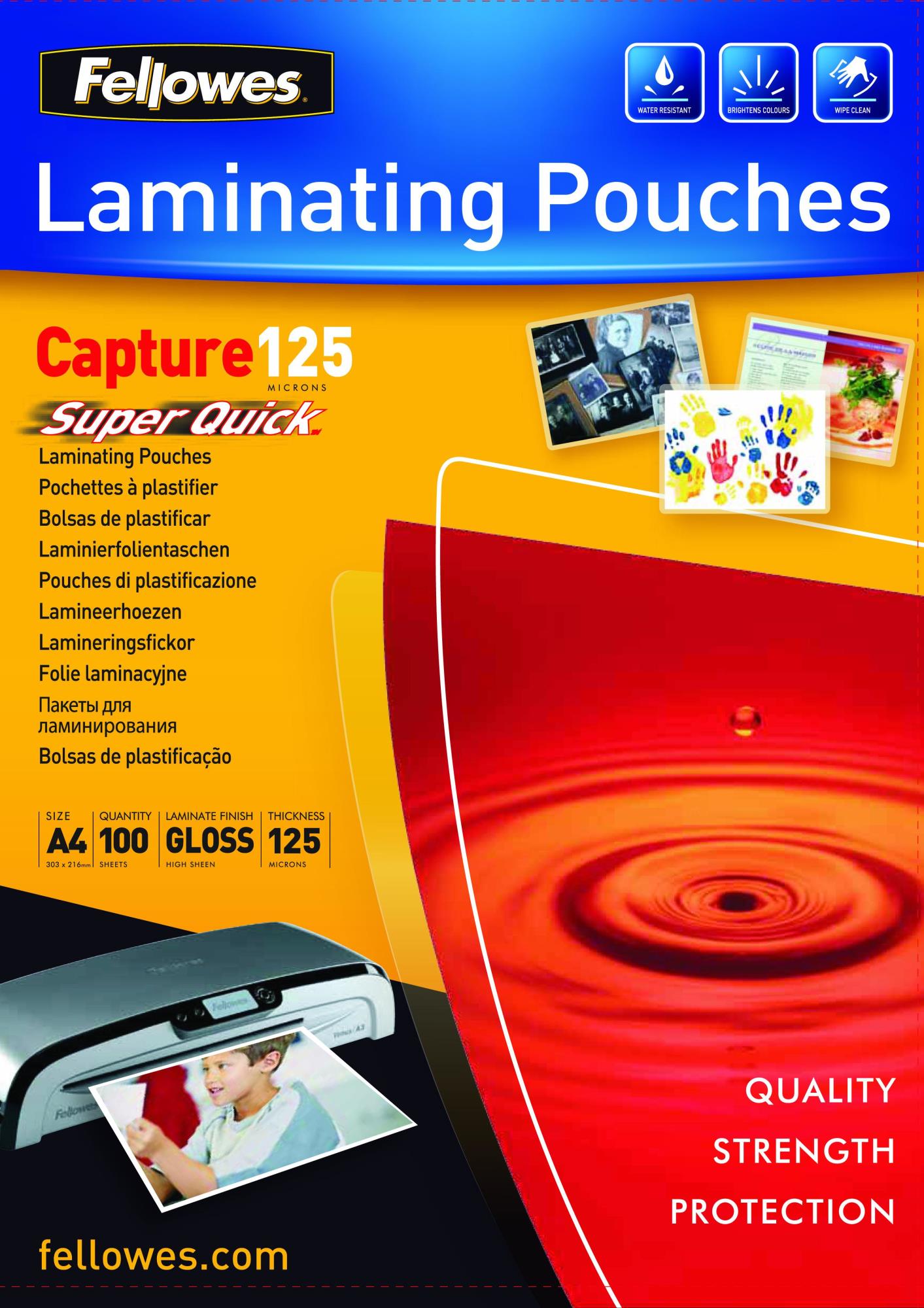 LAMINATING POUCH A4/100PCS 5440101 FELLOWES - Image 2