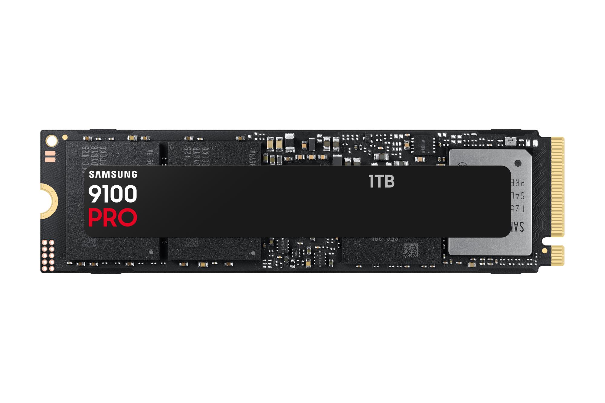 SSD SAMSUNG 9100 PRO 1TB M.2 PCIe Gen5 NVMe TLC Write speed 13300 MBytes/sec Read speed 14700 MBytes/sec 2.38mm TBW 600 TB MZ-VAP1T0BW