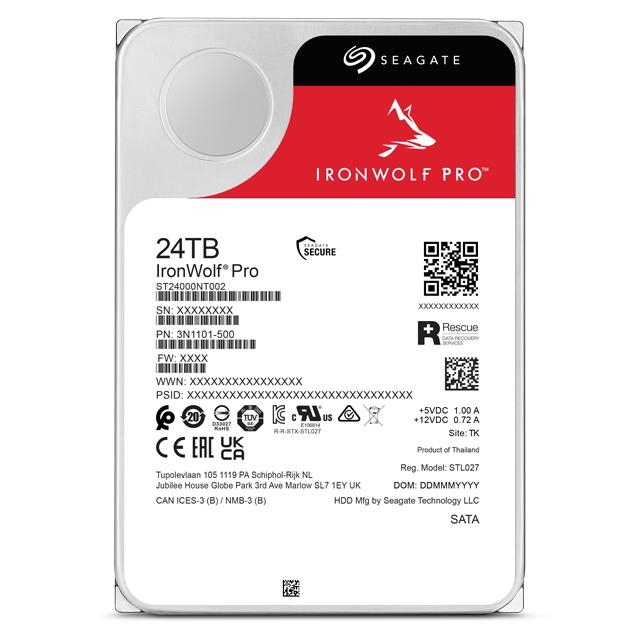 HDD SEAGATE IronWolf Pro 24TB SATA 512 MB 7200 rpm Discs/Heads 10/20 3,5" ST24000NT002 - Image 4