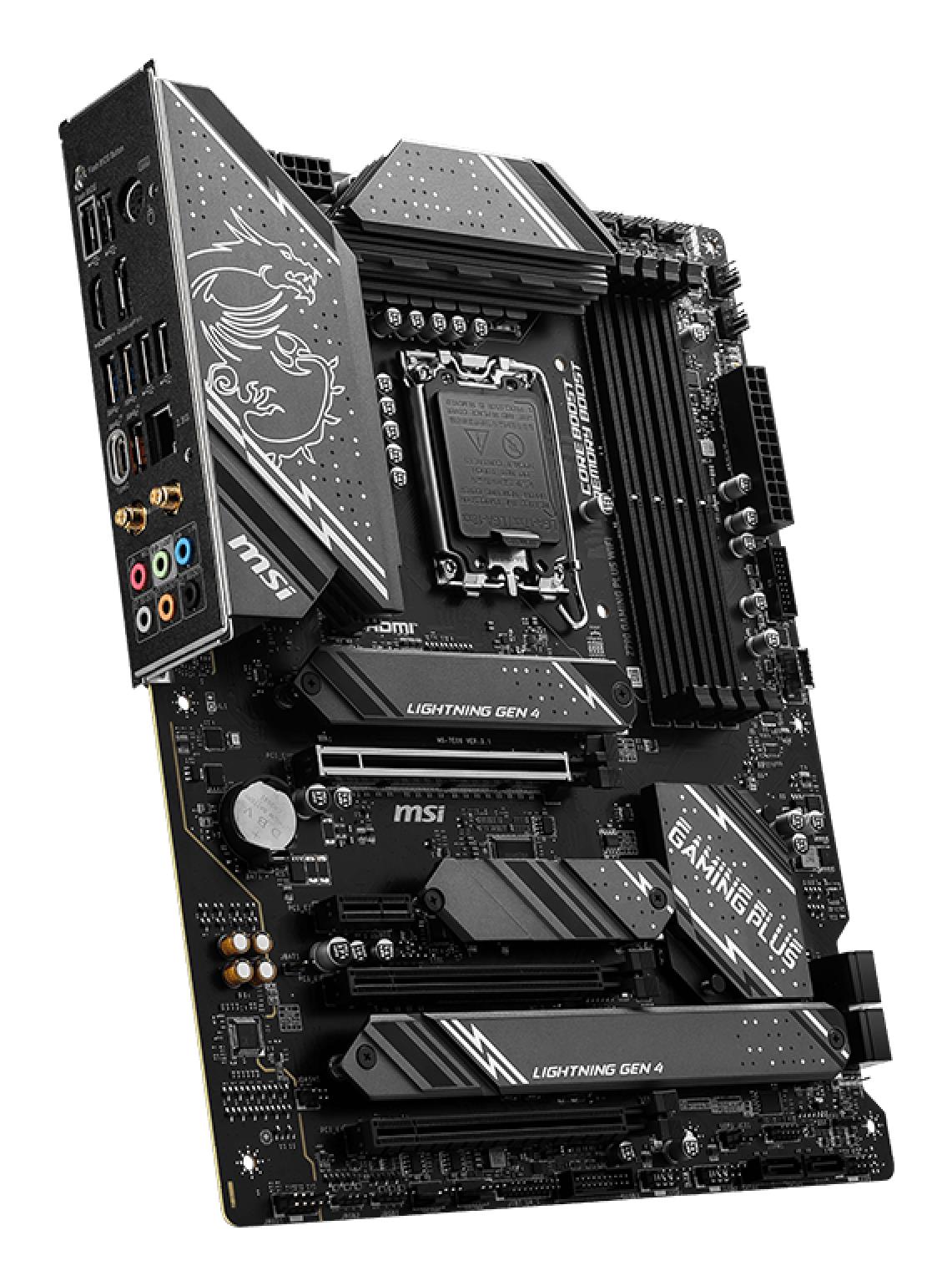 Mainboard MSI Intel Z790 LGA1700 ATX Memory DDR5 Memory slots 4 1xPCI-Express 1x 3xPCI-Express 16x 4xM.2 1xHDMI 1xDisplayPort 4xUSB 2.0 3xUSB 3.2 1xUSB-C 1xPS/2 6xAudio port Z790GAMINGPLUSWIFI - Image 4