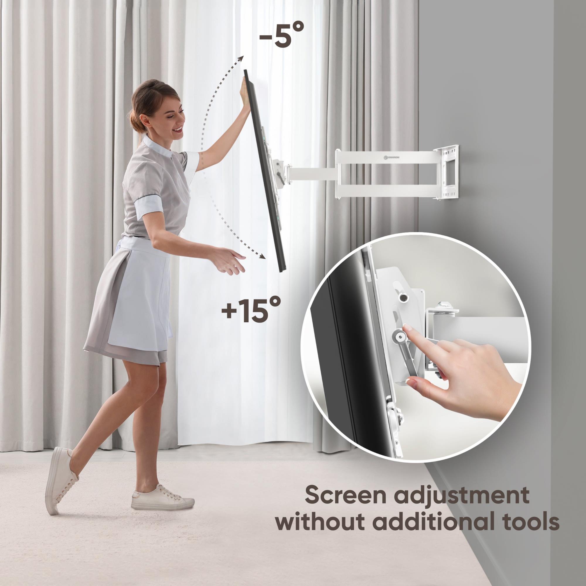 TV SET ACC WALL MOUNT/40-75"/WHITE M7L-W ONKRON - Image 7