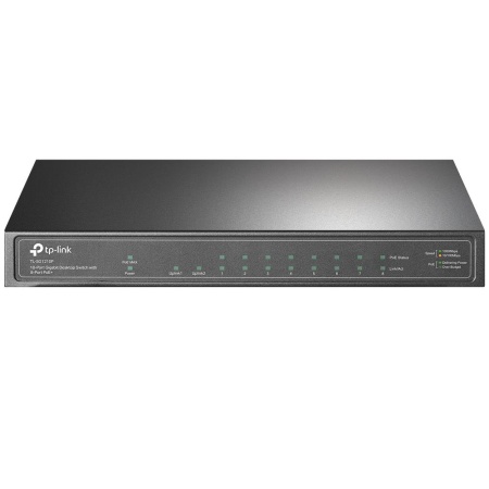 Switch TP-LINK TL-SG1210P Desktop/pedestal 9x10Base-T / 100Base-TX / 1000Base-T 1xSFP PoE+ ports 8 TL-SG1210P