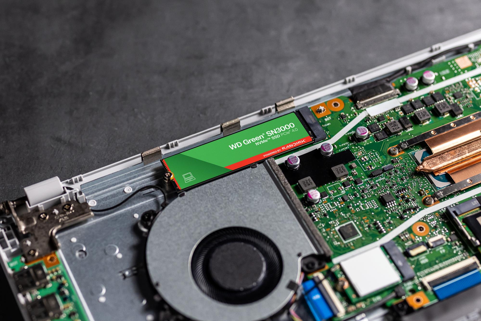 SSD SANDISK Read speed 5000 MB/s Write speed 4200 MB/s NVMe Yes PCI Express 4.0 M.2 2048 GB POWERED BY SANDISK Green WDS200T4G0E - Image 9