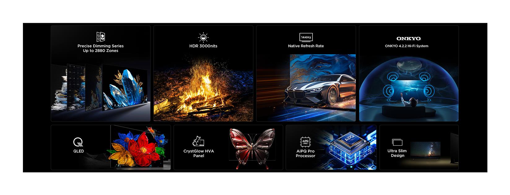 TV Set TCL 115 " 4K Ultra HD 3840 x 2160 pixels Flat 16:9 QD-Mini LED 115C7K - Image 11