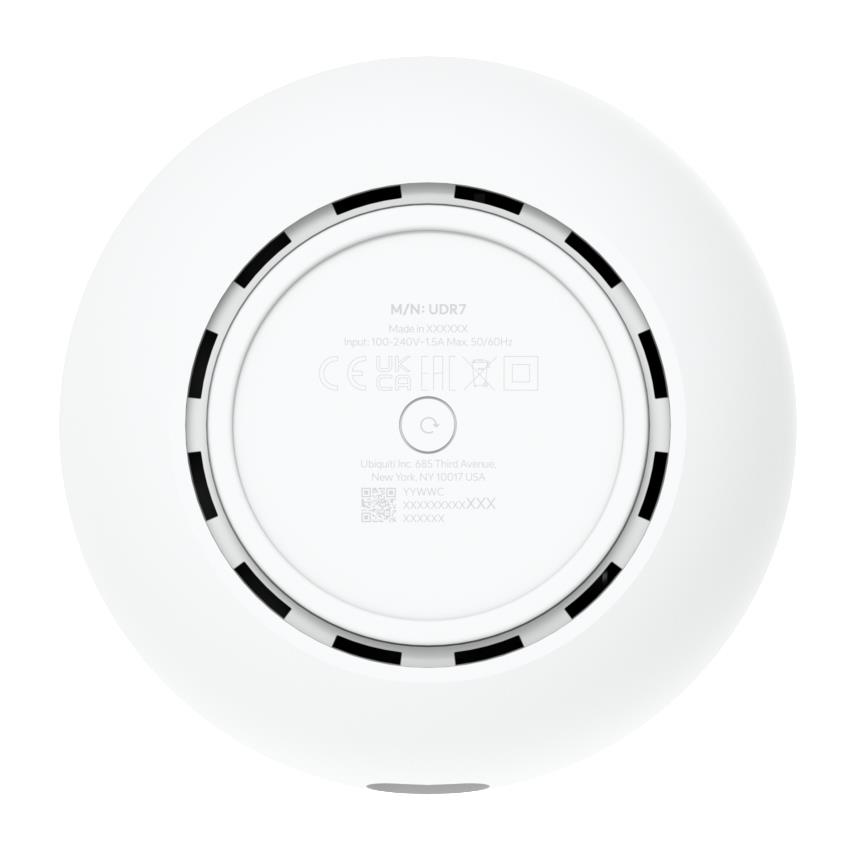 Wireless Router UBIQUITI Dream 7 Wi-Fi 7 (802.11be) Data speed 5700 Mbit/s Ethernet WAN Yes Ethernet LAN Yes 4xLAN ports UDR7 - Image 5