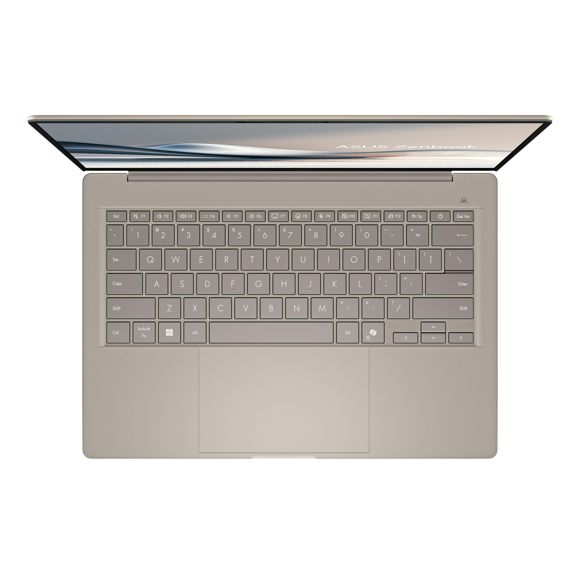 Notebook ASUS ZenBook Series UX3407QA-QD202W CPU Qualcomm Snapdragon X1-26-100 3 GHz 14 " 1920 x 1200 pixels RAM 16 GB LPDDR5x-SDRAM SSD 512 GB Discrete graphics Not available On-board graphics Yes OS installed Windows 11 Home Colour Beige Weight 980 g 90NB1501-M00E30 - Image 6