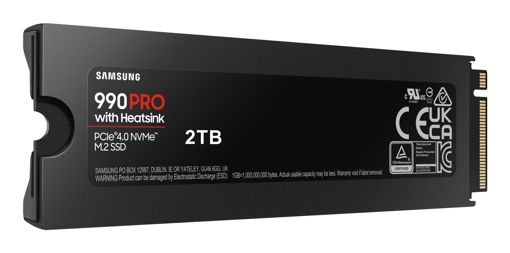 SSD SAMSUNG 990 PRO with Heatsink 2TB M.2 PCIE NVMe MLC Write speed 6900 MBytes/sec Read speed 7450 MBytes/sec 2.3mm TBW 1200 TB MTBF 1500000 hours MZ-V9P2T0GW - Image 6