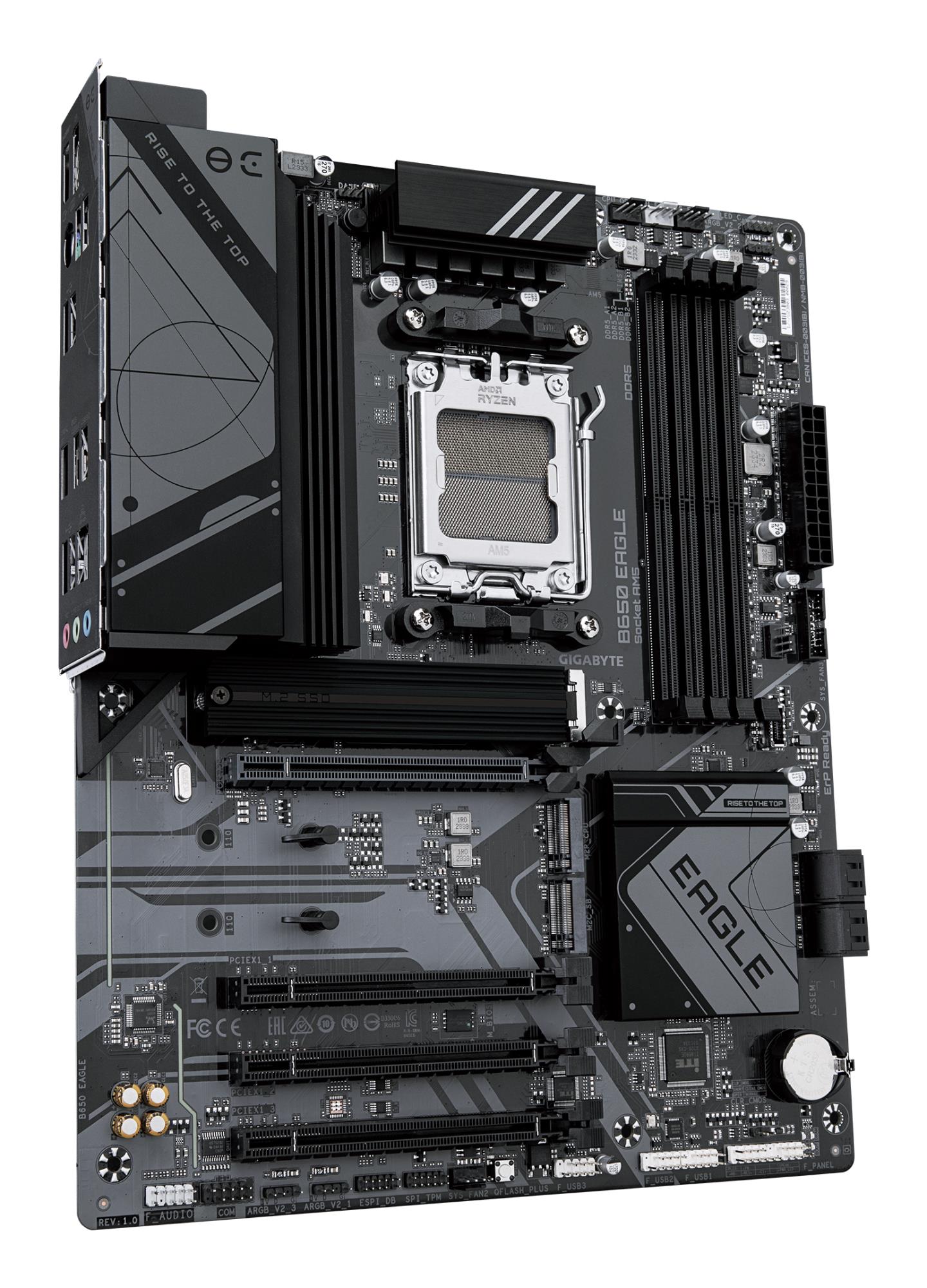 Mainboard GIGABYTE AMD B650 Socket AM5 ATX RAM DDR5-SDRAM 4xSlots 3xNumber of M.2 (M) slots B650EAGLE1.2 - Image 7