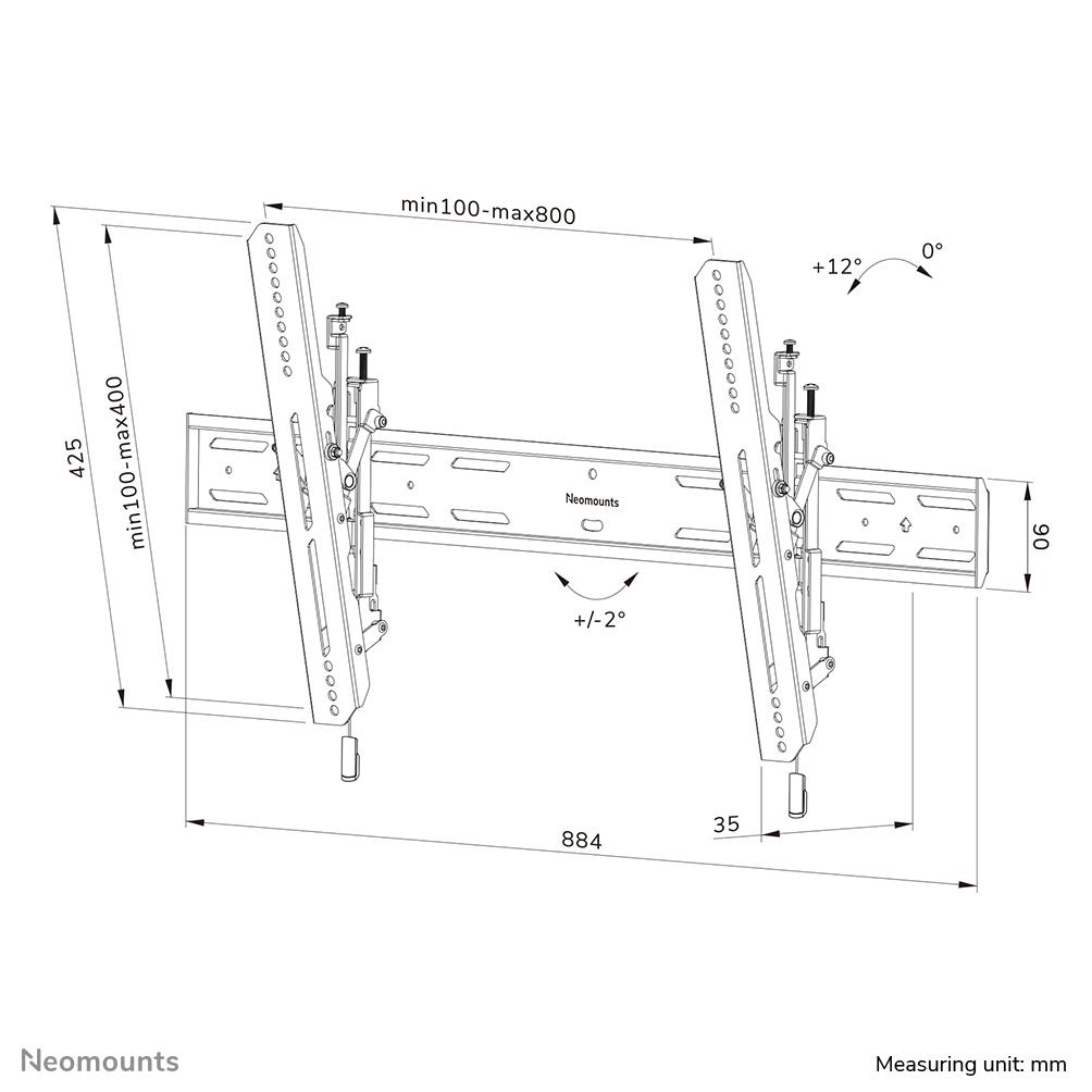 TV SET ACC WALL MOUNT/WL35S-850BL18 NEOMOUNTS - Image 19