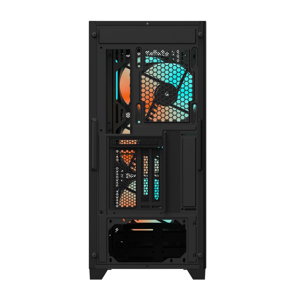 Case GIGABYTE C301G V2 BLACK MidiTower Case product features Transparent panel Not included ATX EATX MicroATX MiniITX Colour Black C301GV2 - Image 5