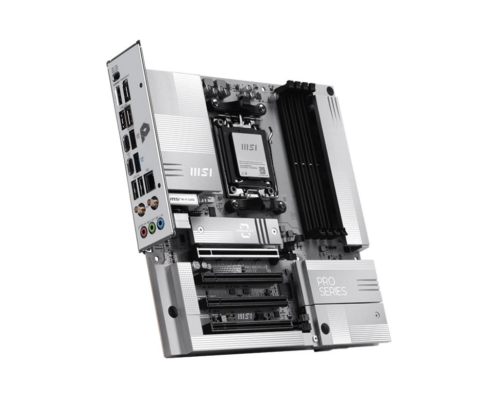 Mainboard MSI AMD B850 Socket AM5 micro ATX RAM DDR5-SDRAM 4xSlots Wi-Fi Yes Bluetooth Yes 1xPCI Express x4 slots 1xPCI Express x16 slots 2xNumber of M.2 (M) slots PROB850M-AWIFIPZ - Image 3