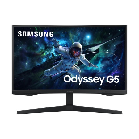 LCD Monitor SAMSUNG LS27CG552EUXEN 27" Gaming/Curved Panel VA 2560x1440 16:9 165 Hz Matte 1 ms Height adjustable Colour Black LS27CG552EUXEN