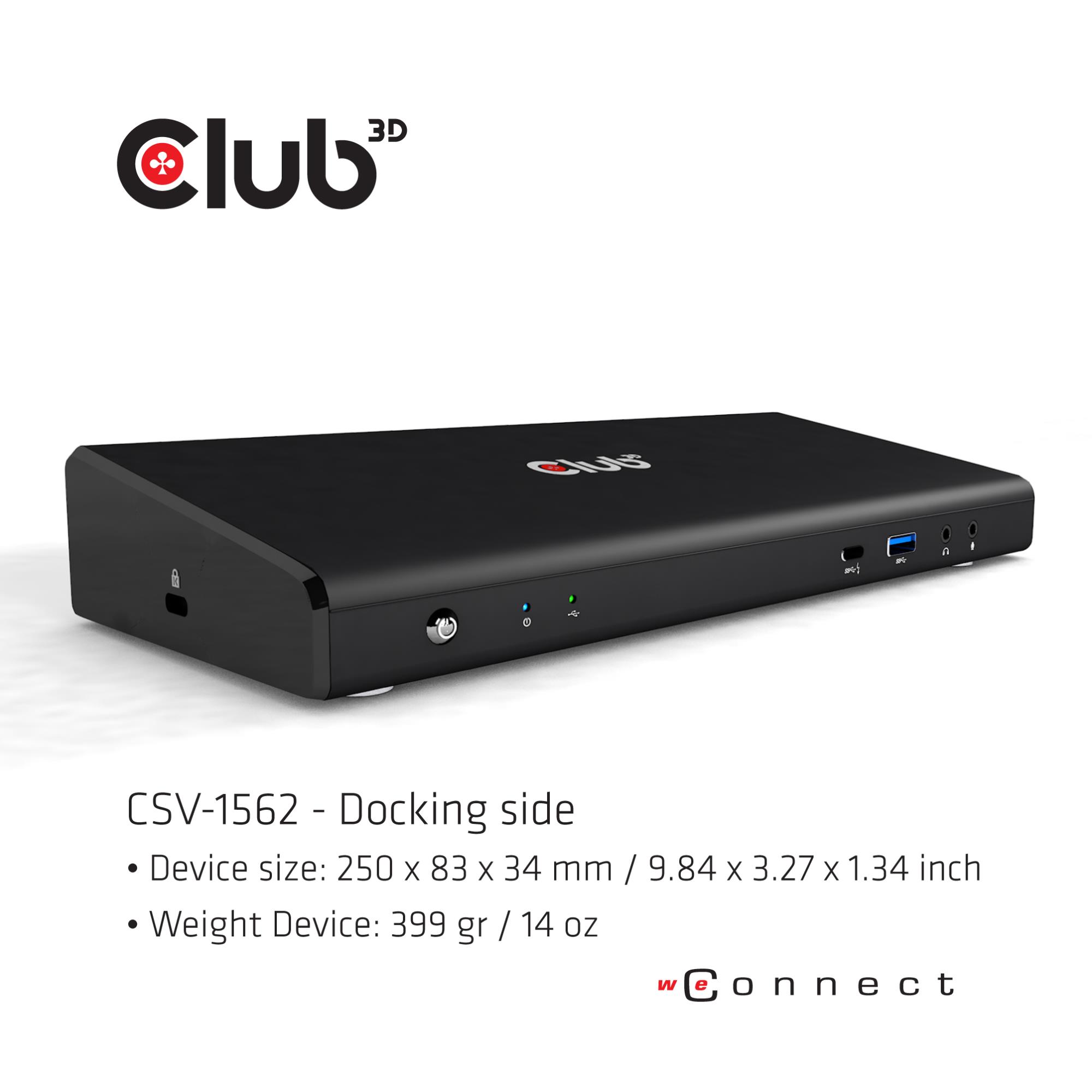 NB ACC DOCKING STATION/USB-C 60W CSV-1562 CLUB3D - Image 4