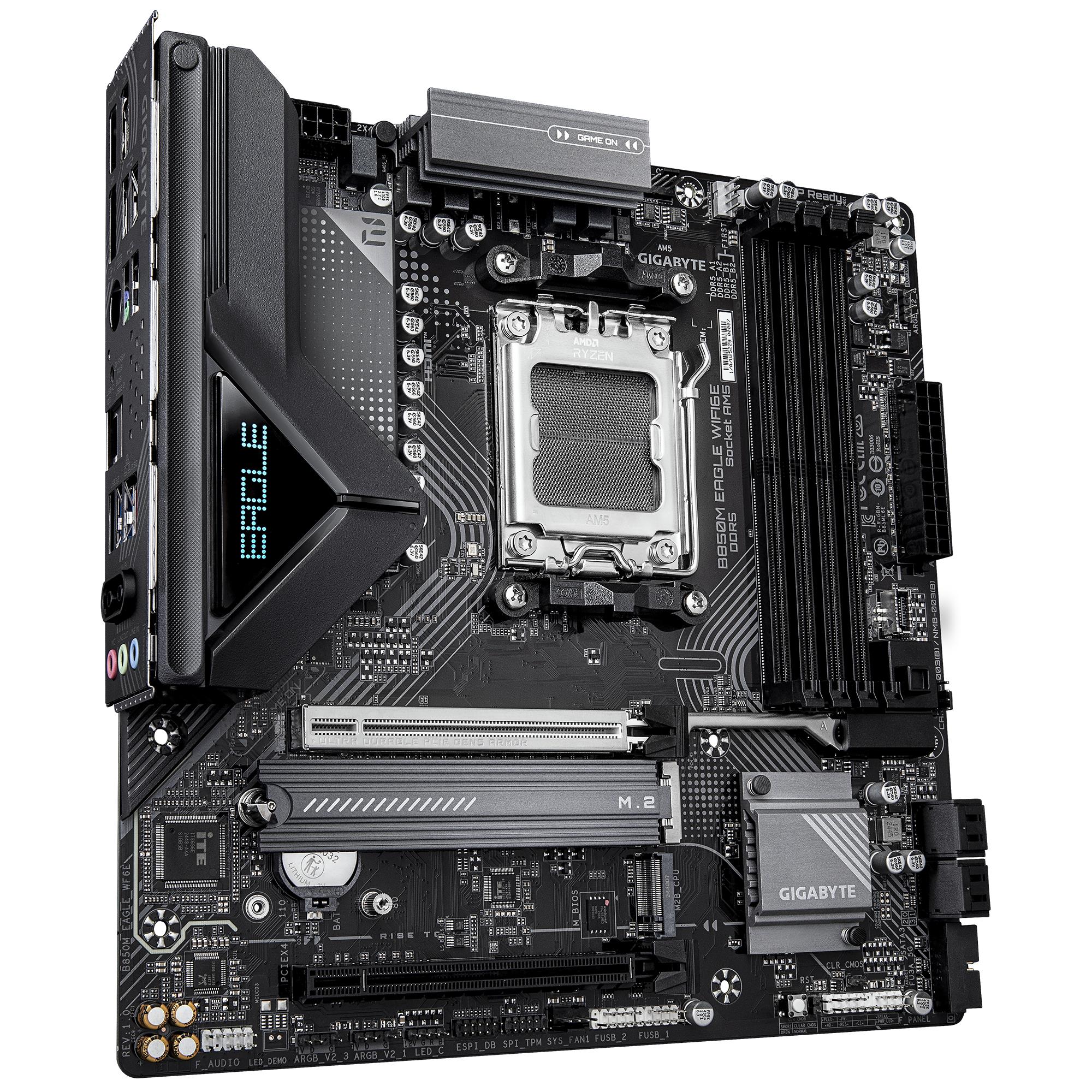 Mainboard GIGABYTE AMD B850 SAM5 Micro-ATX Memory DDR5 Memory slots 4 B850MEAGLEWF6E - Image 3