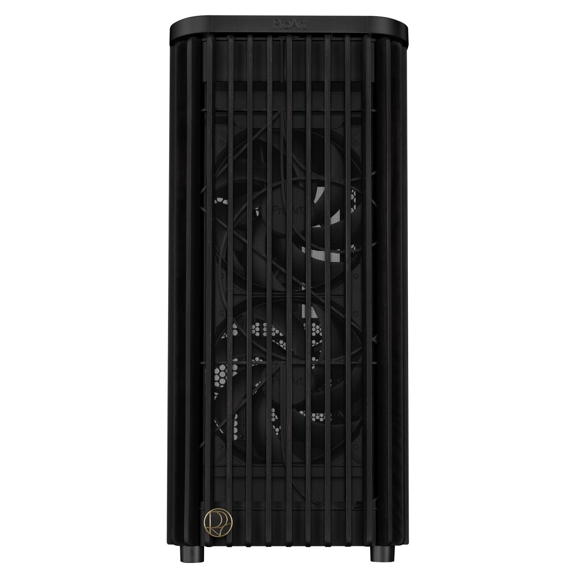 Case ASUS ProArt PA401 Wood Edition - Tempered Glass Panel MidiTower Case product features Transparent panel Not included ATX Colour Black PROARTPA401WOODTGPWM - Image 2