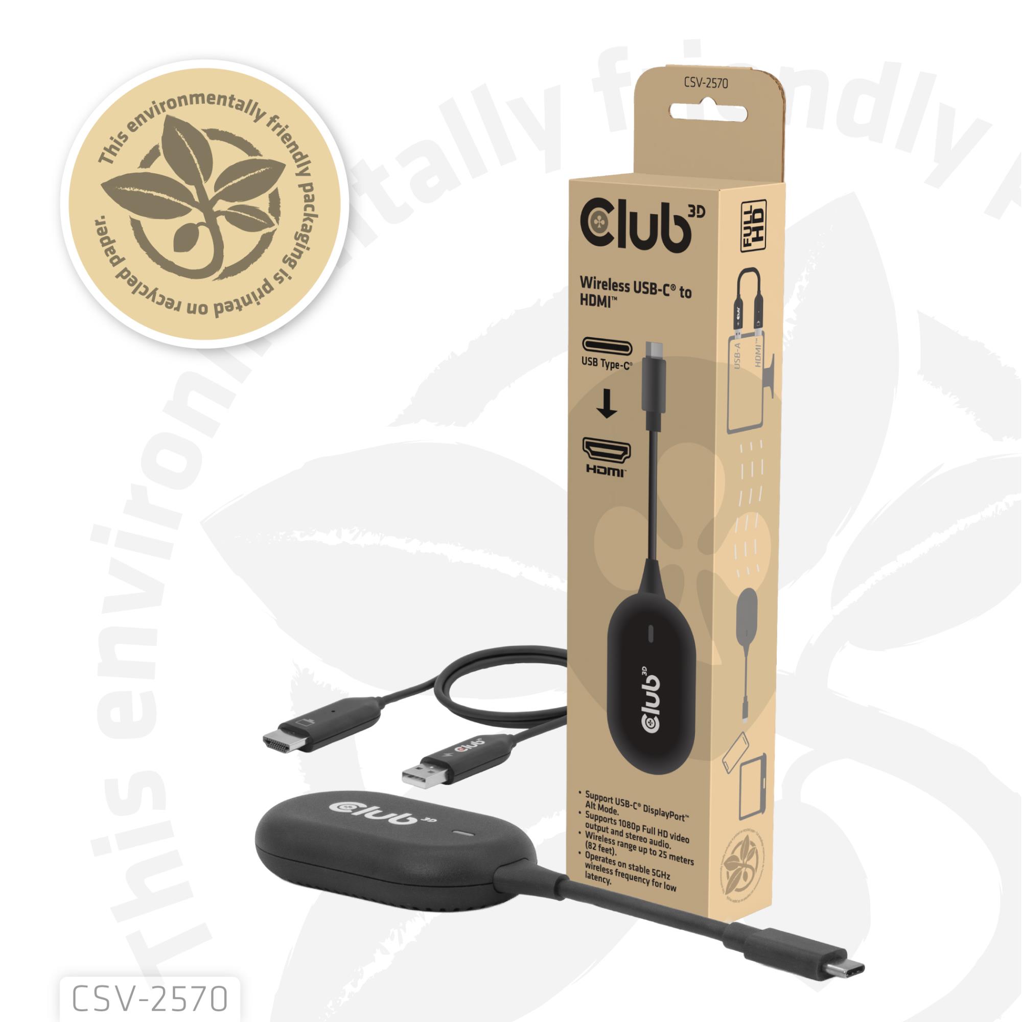 I/O ADAPTER WRL USB-C TO HDMI/CSV-2570 CLUB3D - Image 14