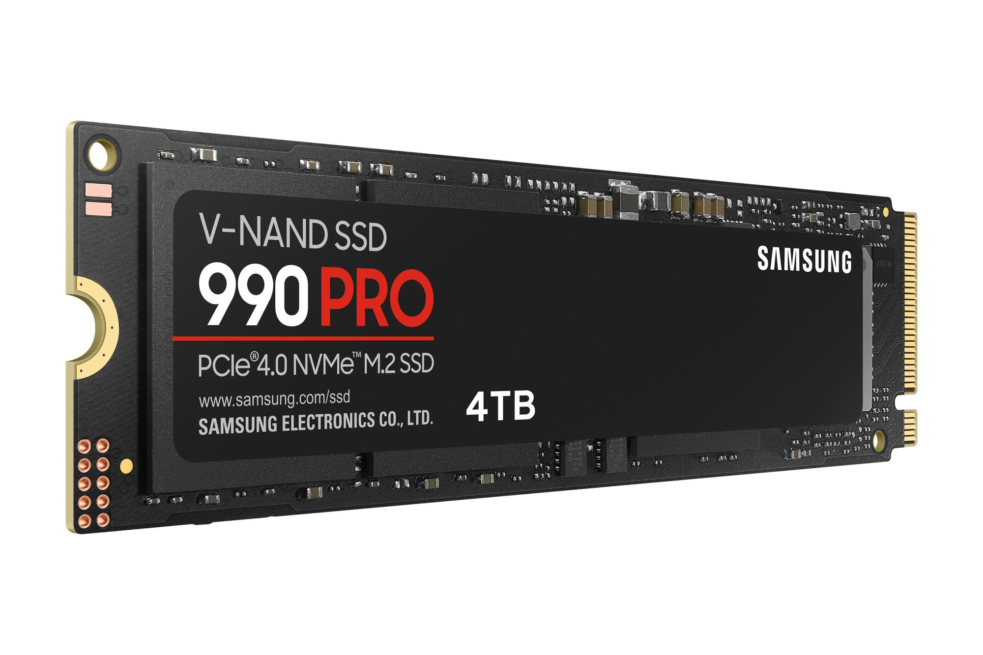 SSD SAMSUNG 990 PRO 4TB M.2 PCIe Gen4 NVMe TLC Write speed 6900 MBytes/sec Read speed 7450 MBytes/sec 2.3mm TBW 2400 TB MTBF 1500000 hours MZ-V9P4T0BW - Image 4