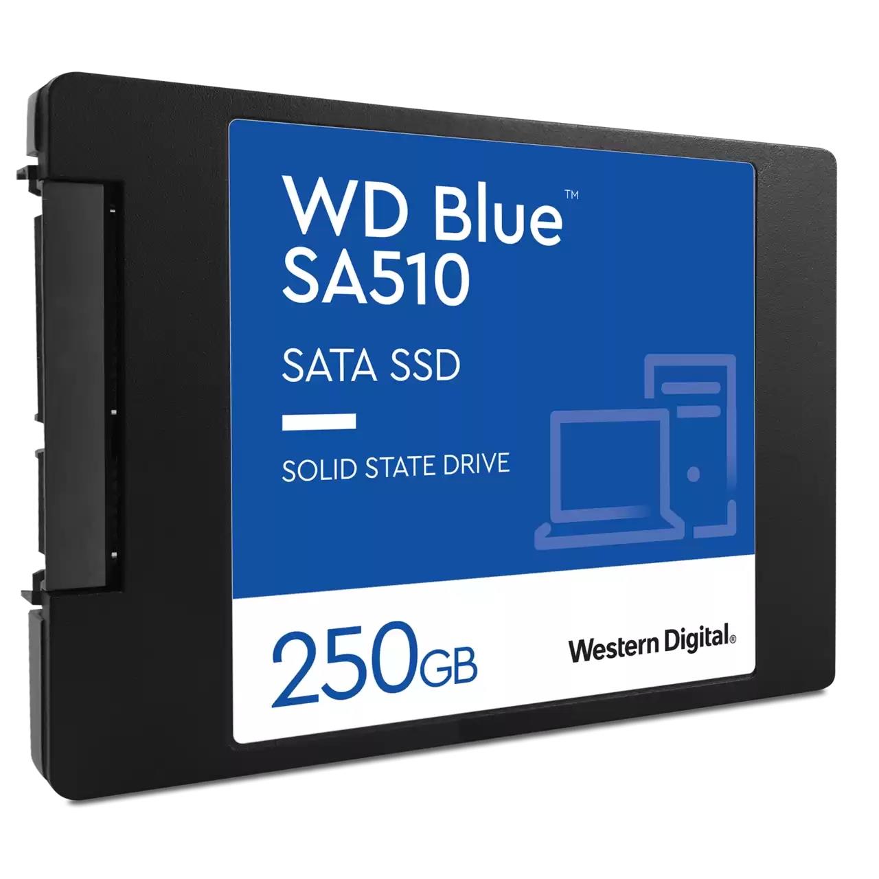 SSD SANDISK Blue SA510 POWERED BY SANDISK 250 GB Serial ATA III Write speed 440 MB/s Read speed 555 MB/s 2.5" 100xTBW rating MTBF 17500000 h WDS250G3B0A - Image 3