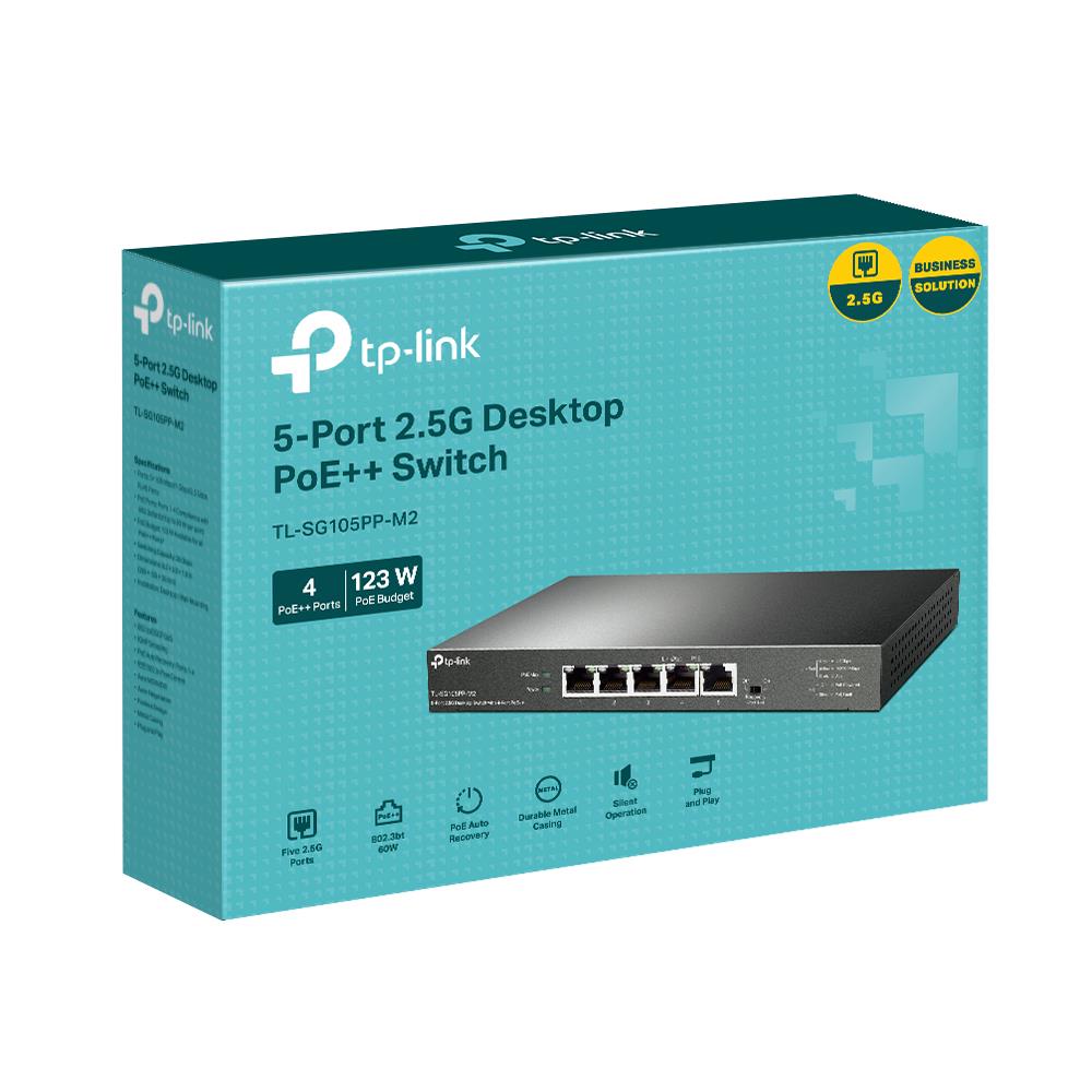 Switch TP-LINK TL-SG105PP-M2 Desktop/pedestal 5x2.5GbE TL-SG105PP-M2 - Image 3