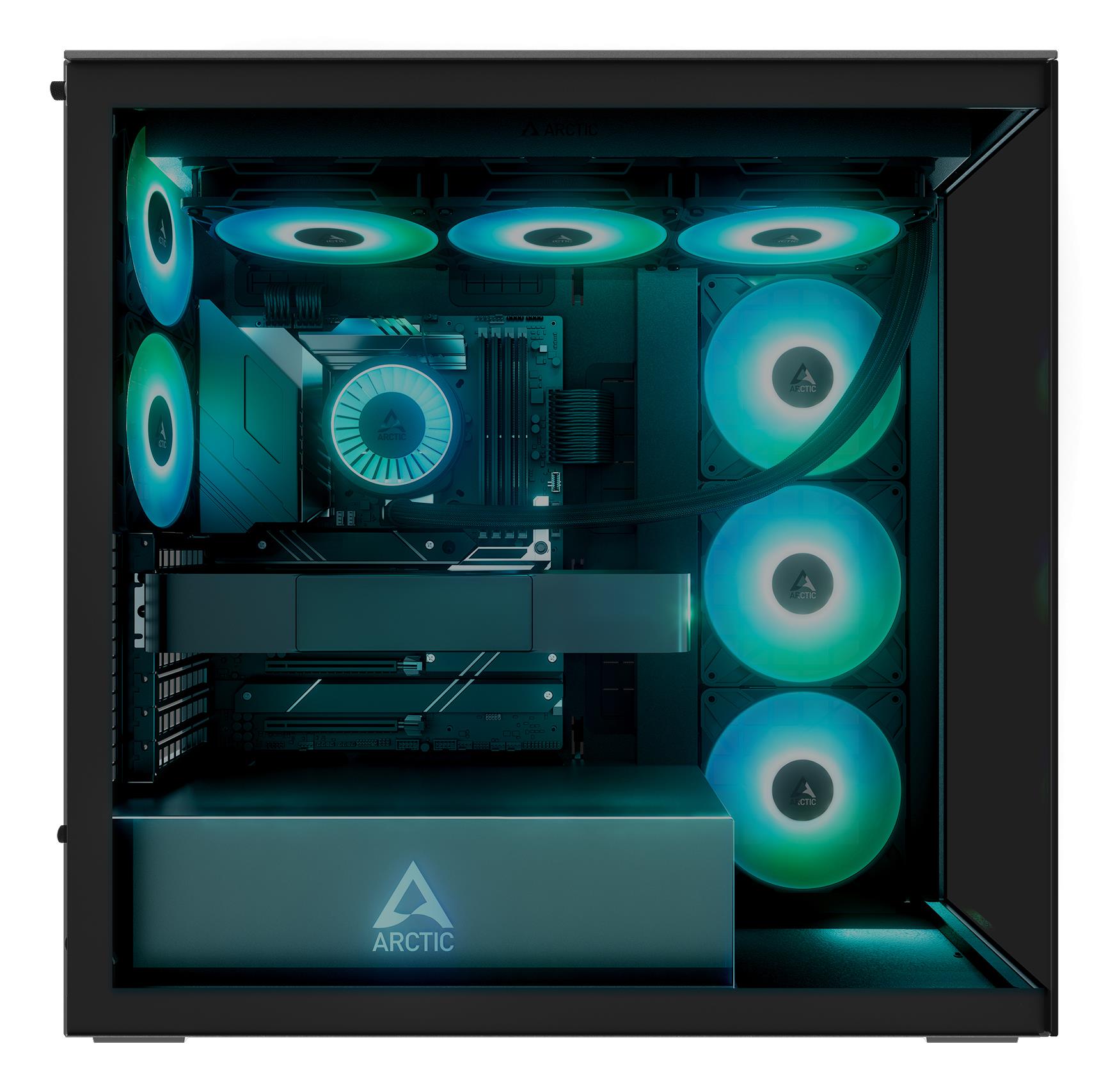 Case ARCTIC EATX Black Midi Tower PC ACPCC00015A - Image 7