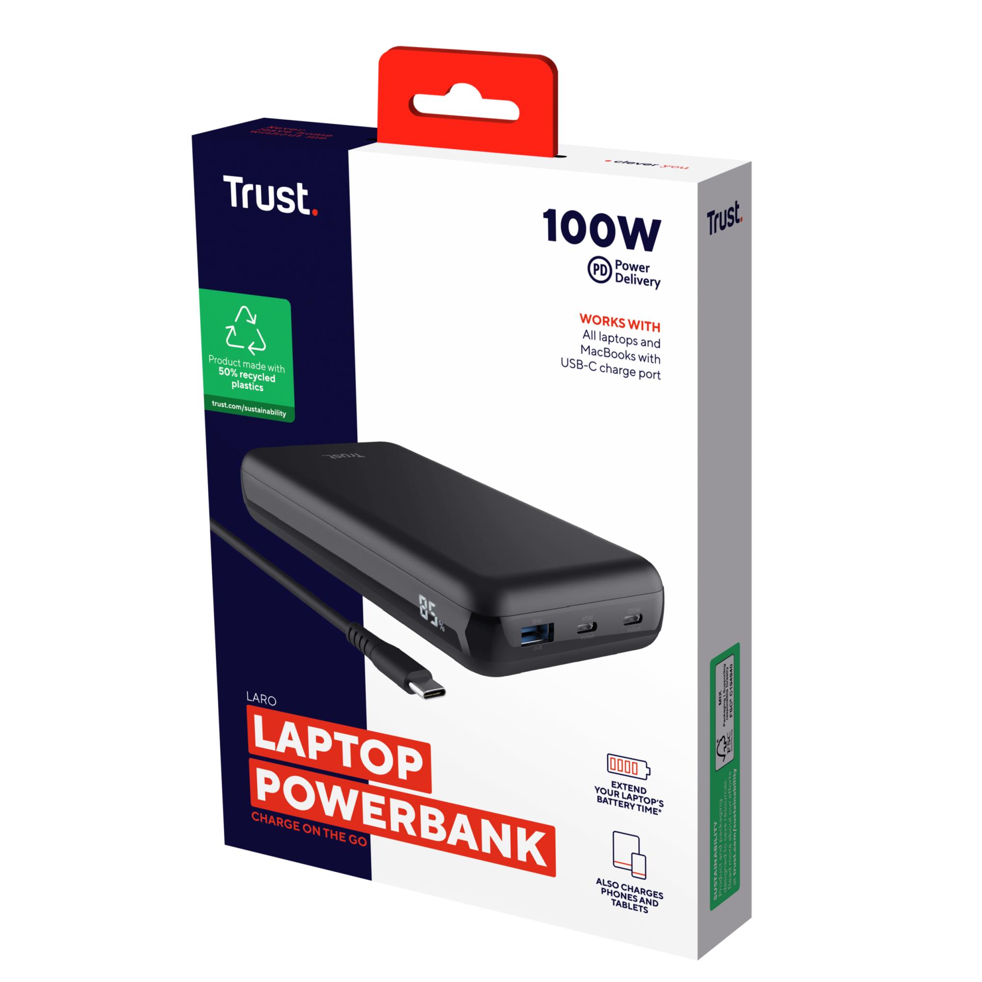 POWER BANK USB 100W LAPTOP/LARO 25240 TRUST - Image 8
