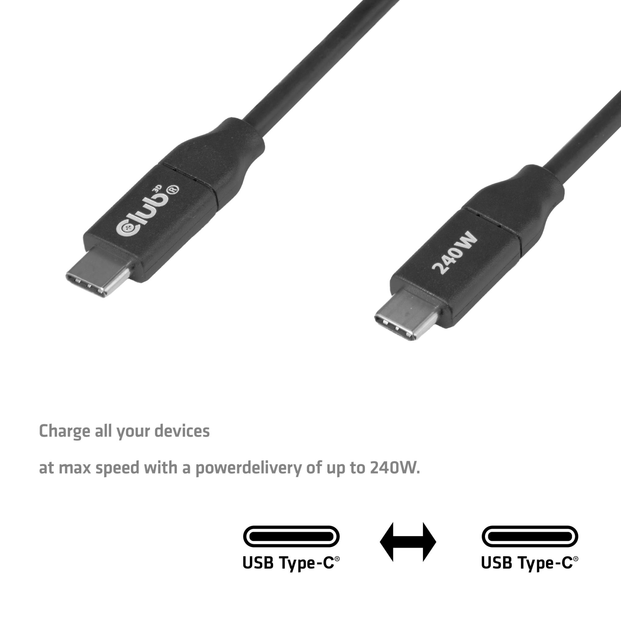 CABLE USB-C 2M/CAC-2506 CLUB3D - Image 4