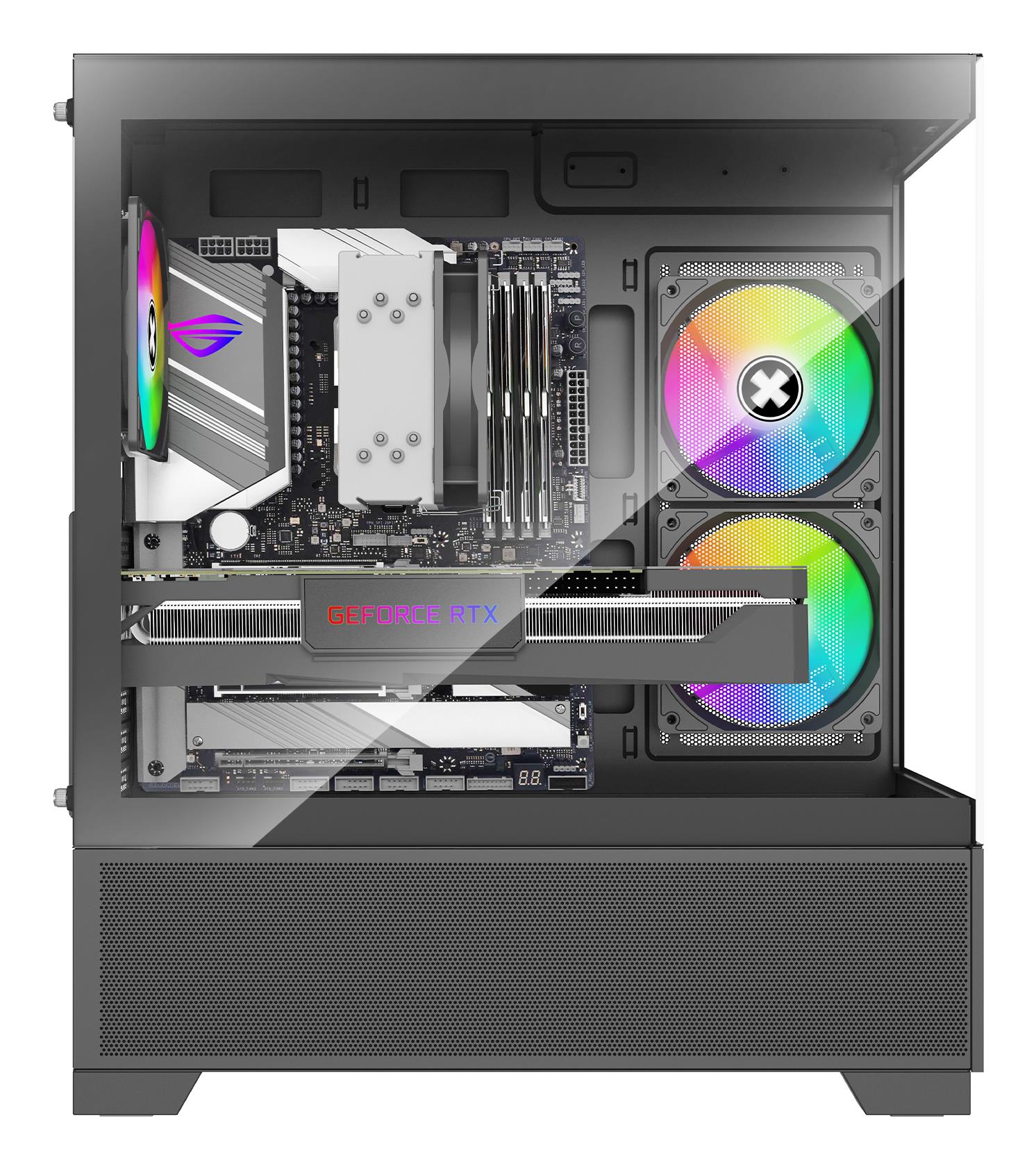 Case XILENCE XG172 MidiTower Case product features Fan control panel/Transparent panel Not included Colour Black XG172 - Image 7