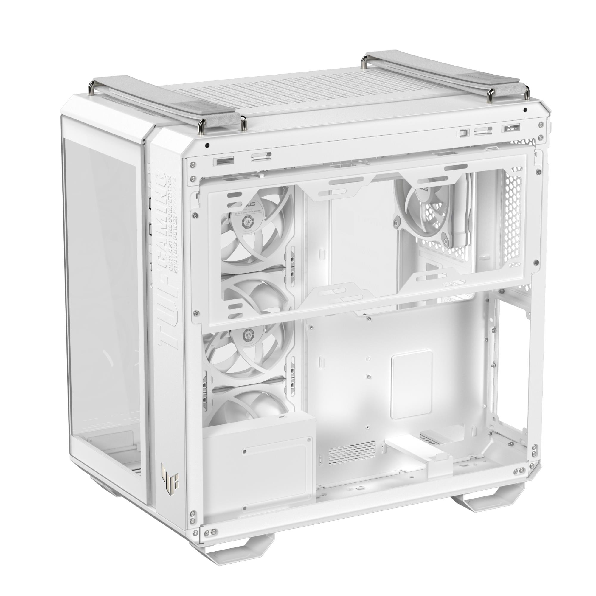 Case ASUS TUF Gaming GT502 Horizon MidiTower Case product features Transparent panel Not included ATX MicroATX MiniITX Colour White TUFGAMGT502HORIZONWHT - Image 16