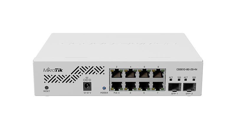 Switch MIKROTIK CSS610-8G-2S+IN Desktop/pedestal 8x10Base-T / 100Base-TX / 1000Base-T 2xSFP+ CSS610-8G-2S+IN - Image 3
