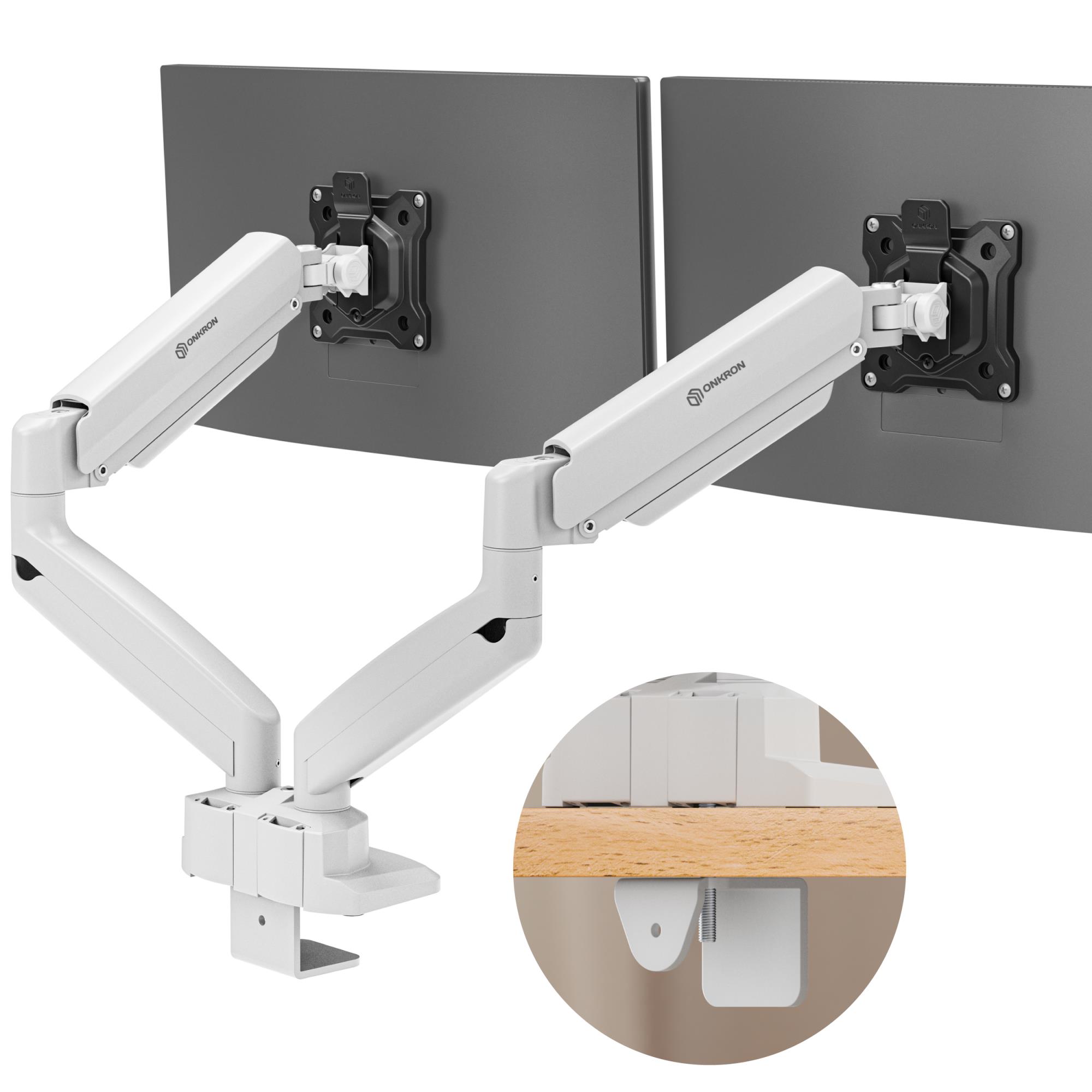 MONITOR ACC DESK MOUNT/13-32" BLK/WHT G160-BW ONKRON - Image 2